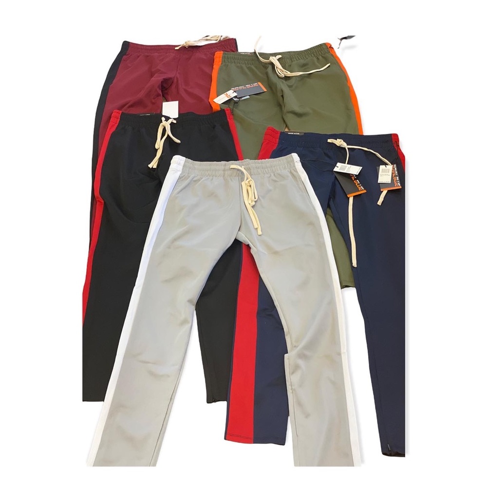 Tricot Track Pants (NavyBlue & Red) Small